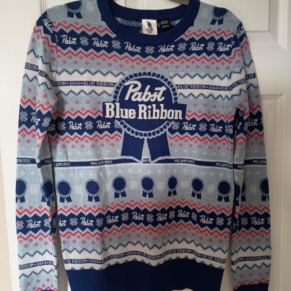 Women's Sweater - Blue and Red